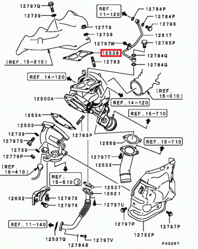 1515A184 Joint liaison collecteur échappement - turbo E4-10