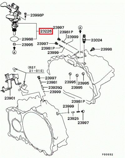 2590A070 Sélecteur complet boite à vitesses BV6 E8 MR 9