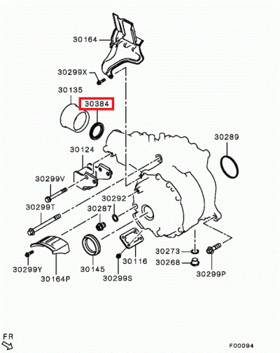 3200A105 Joint spi sortie arbre transmission E10