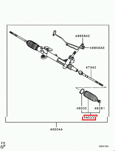 MB501711 Soufflet direction E4-6