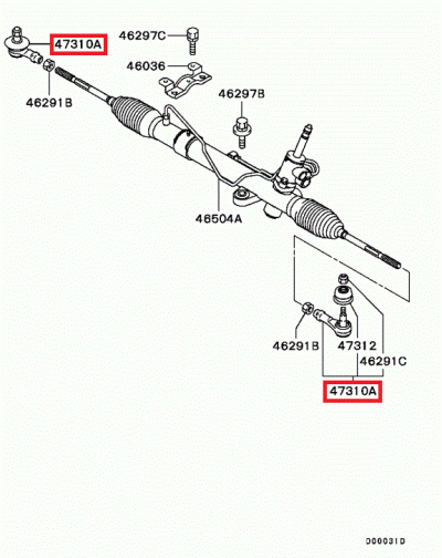 4422A052 Rotule direction E7-9