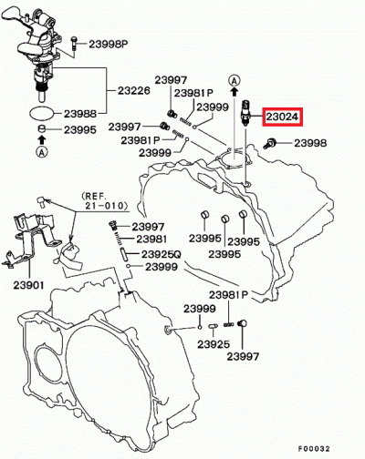 MN132387 Contacteur de marche arrière BV6 E8 MR 9