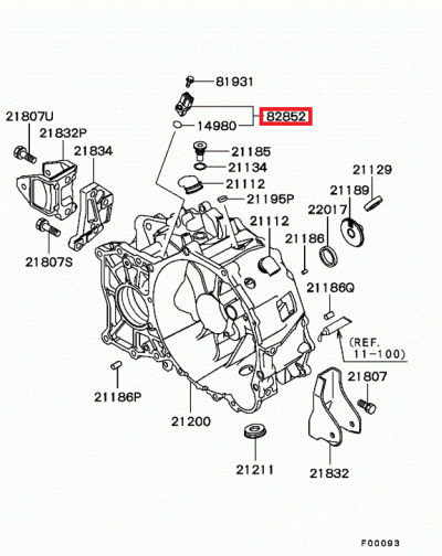 MR446406 Capteur vitesse véhicule BV6 E8 MR 9
