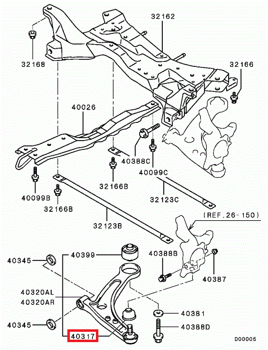 4013A456 Soufflet rotule inférieure avant E7-10