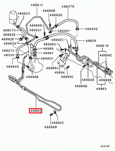 MR455510 Refroidisseur huile direction assistée E6