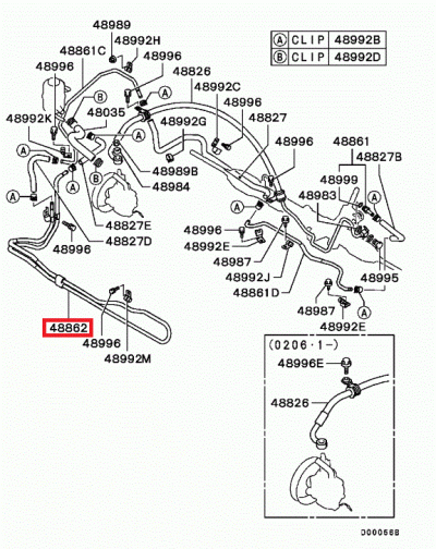 MR554844 Refroidisseur huile direction assistée E7-9