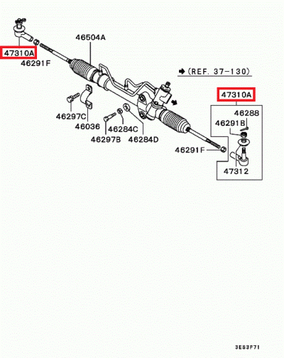 MB912519 Rotule direction E4-6