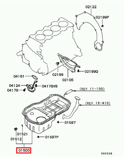 1200A020 Carter huile moteur E4-9