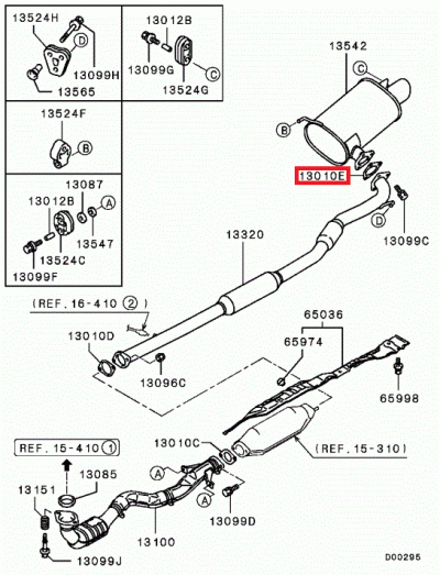MB687014 Joint échappement E4-9