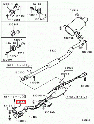 MR450703 Joint descente échappement E7-10