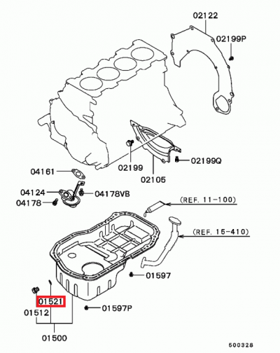 MD050317 Joint vidange moteur E4-10