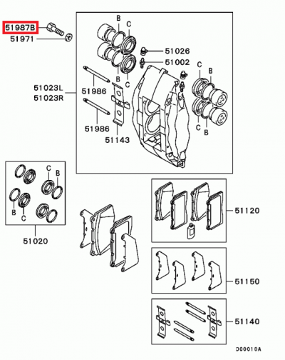 MR370729 Vis M12x35 fixation étrier frein avant Brembo E5-9