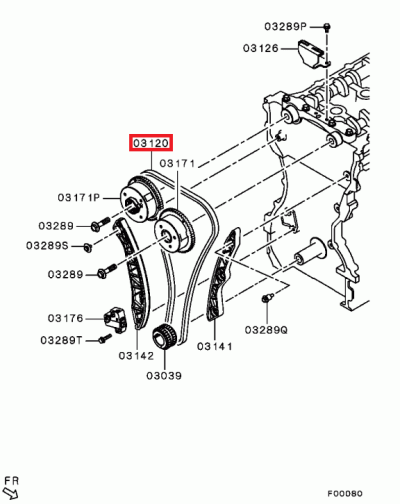 1140A073 Chaine distribution E10