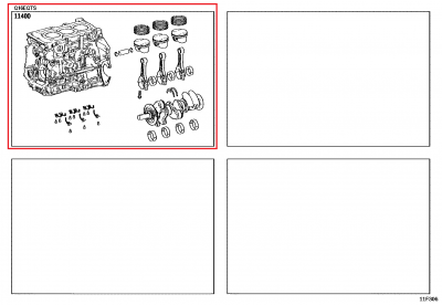 11400-18051 Bloc moteur embiellé GR Yaris GEN1 (11400)