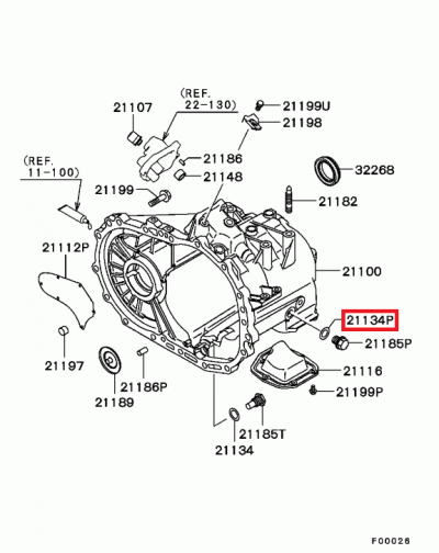 MF660036 Joint cuivre vis remplissage boite à vitesses 5MT + boite transfert E4-10