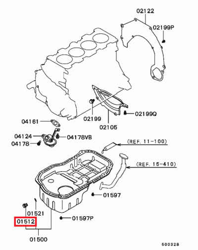 MD050316 Vis vidange moteur E4-10