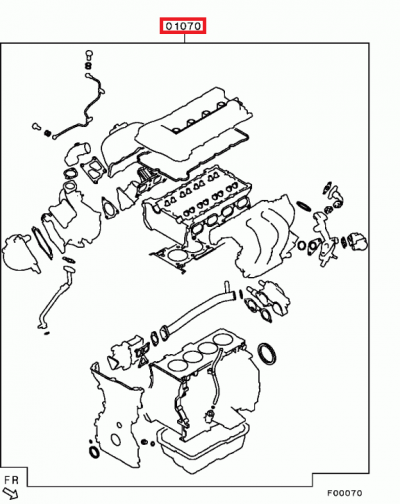 1000B338 Kit complet joints moteur E10