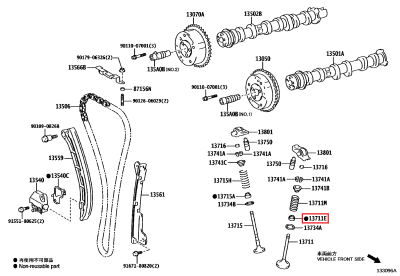 90913-02126 Joint queue soupape admission GR Yaris (13711E)