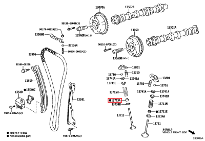 90913-02127 Joint queue soupape échappement GR Yaris (13715A)