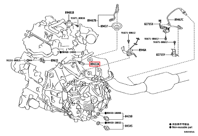 89422-33040 Capteur température eau moteur GR Yaris (89422A)