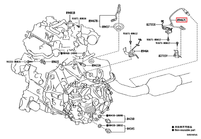 89467-52310 Sonde oxygène après catalyseur GR Yaris (89467C)