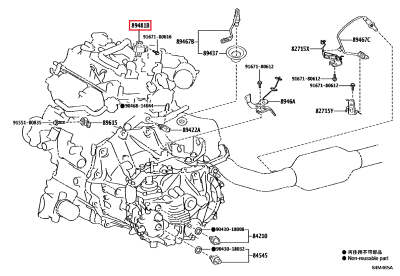 89481-71010 Capteur pression différentielle échappement GR Yaris (89481B)