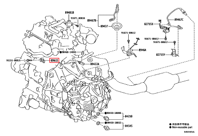 89615-20090 Capteur cognement cliquetis GR Yaris (89615)