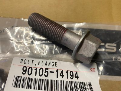 90105-14194 Vis fixation moyeu roue avant / porte moyeu GR Yaris