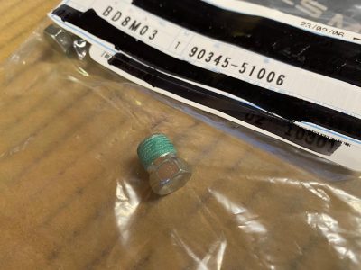 90345-51006 Bouchon bloc moteur GR Yaris