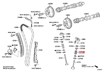 90501-32077 Ressort soupape admission GR Yaris (13711M)