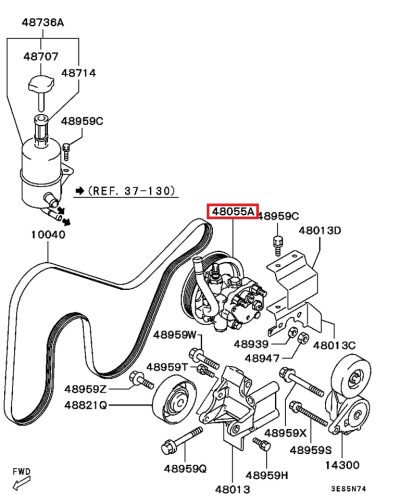 MR198079 Pompe direction assistée E5-6