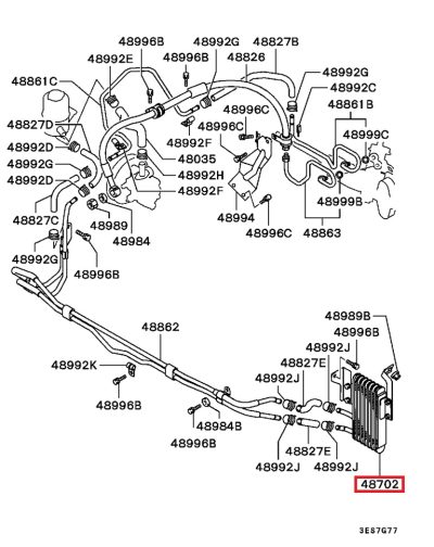 MR316464 Radiateur huile direction assistée E4